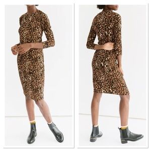 Sonnet James Leopard Print Dress Size M